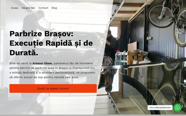 Optimizare SEO local și Google Business Profile pentru Armour Glass Parbrize