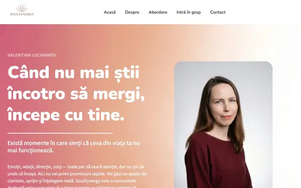 Website și campanii Meta Ads pentru Soul Synergy, realizat de ADSNOW